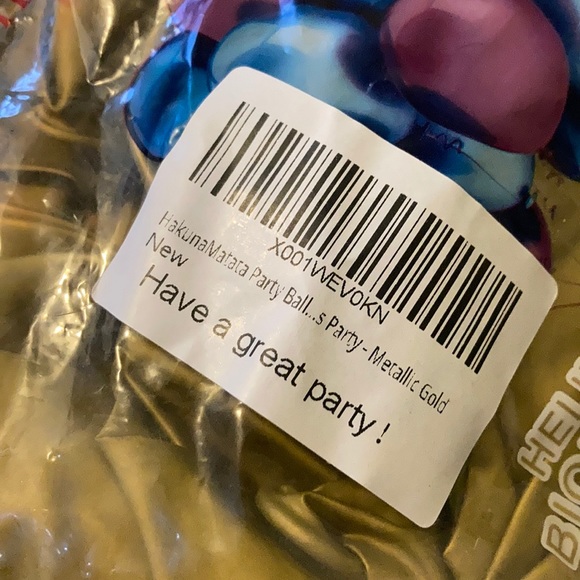 Gold balloons - Picture 2 of 4